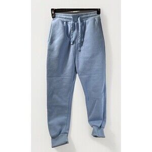 Aocku Sweatpants Juniors Petite Size XL Blue Drawstring Fleece 22.5" Inseam